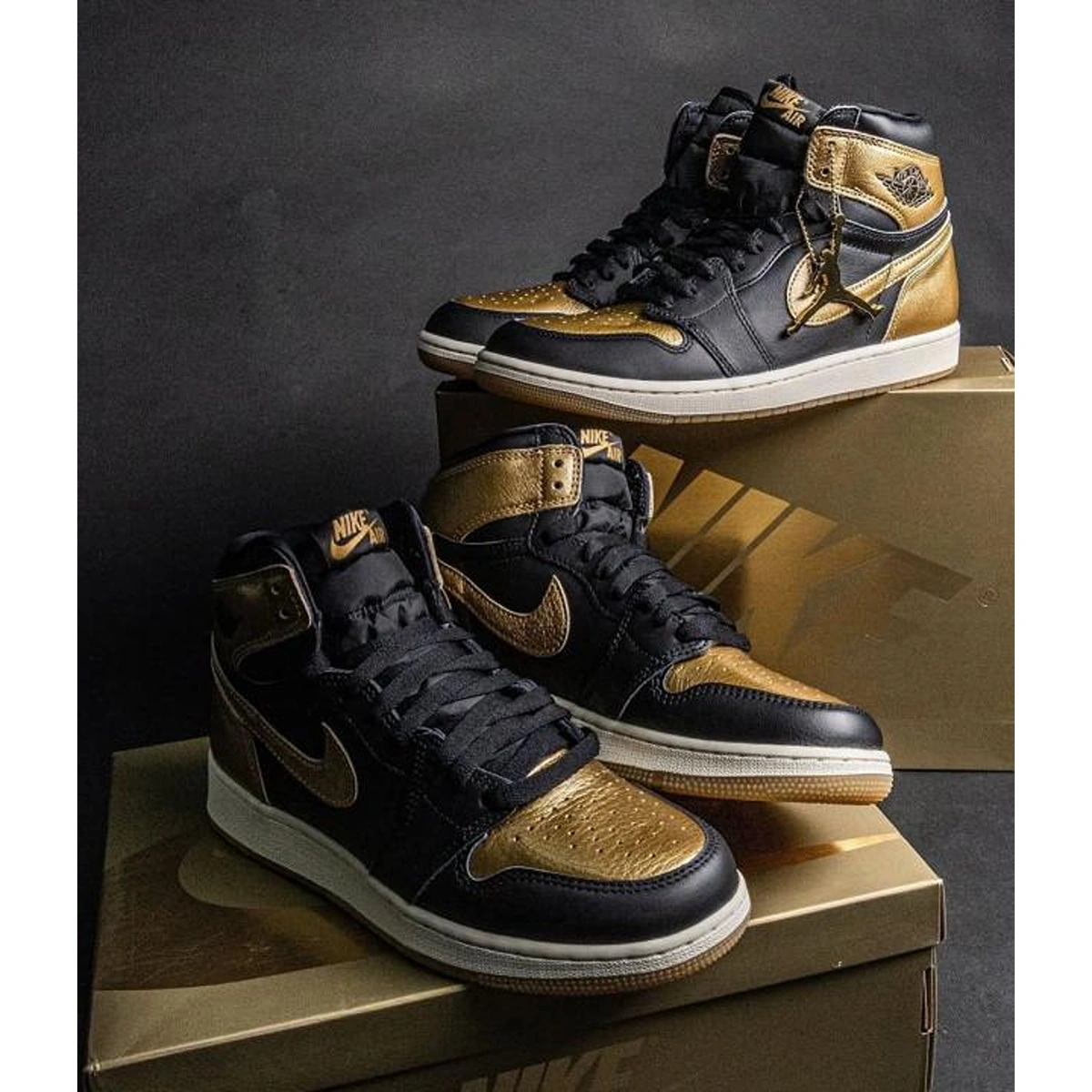 Imported Nike Air Jordan 1 Retro Shoes High Og Black Gold For Men (SUP2986) - stayhit.in Imported Nike Air Jordan 1 Retro Shoes High Og Black Gold For Men (SUP2986) - stayhit.in