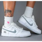 Luxury Supreme X Nike Sb Dunk Low Shoes White Grey For Men (SUP3274) - stayhit.in