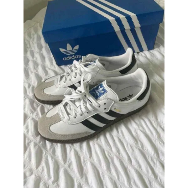 Premium Adidas Samba Shoes White Black For Men (HS1477) - stayhit.in Premium Adidas Samba Shoes White Black For Men (HS1477) - stayhit.in