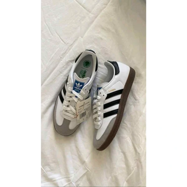 Premium Adidas Samba Shoes White Black For Men (HS1477) - stayhit.in Premium Adidas Samba Shoes White Black For Men (HS1477) - stayhit.in
