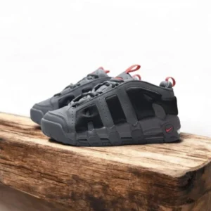 Premium Nike Air More Uptempo Shoes Grey Black For Men (SUP3213) - stayhit.in