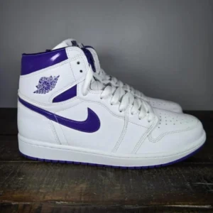 Premium Nike Jordan Retro 1 Shoes Metallic Court Purple For Men (SUP3235) - stayhit.in