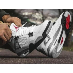 Premium Nike Jordan Retro 4 Shoes White Cement For Men (SUP3413) - stayhit.in