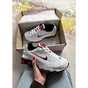 Premium Nike Shox Ride 2 Shoes Supreme White Red For Men (SUP3142) - stayhit.in
