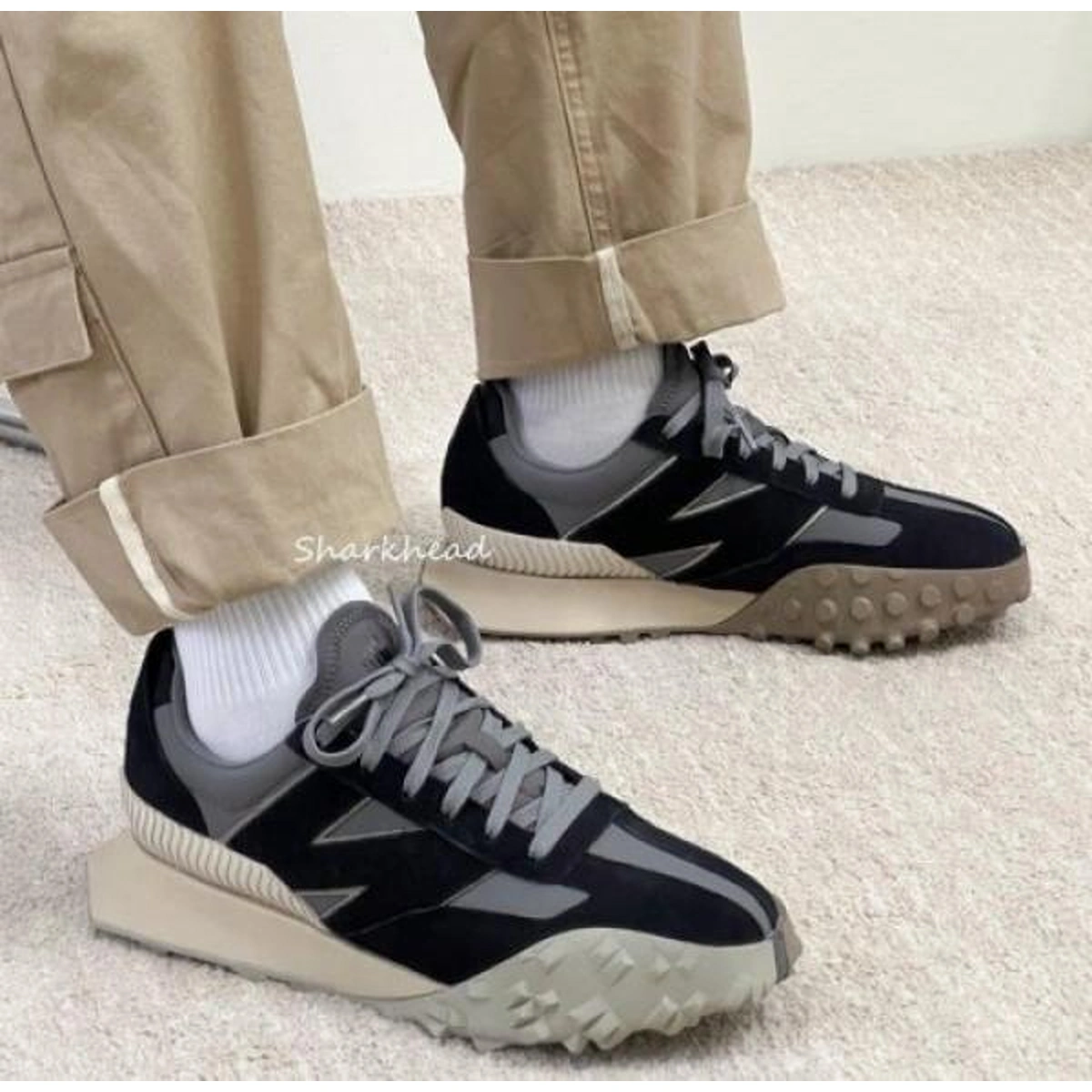 Stylish New Balance Xc 72 Shoes Black Castle Rock For Men (SUP2876) - stayhit.in