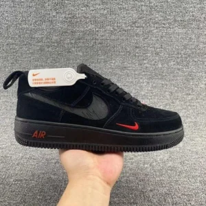 Stylish Nike Air Force 1 Shoes Multi Swoosh Black For Men (SUP3236) - stayhit.in