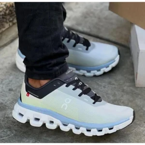 Stylish On Cloudflow 4 Shoes Light Glacier Chambray For Men (SUP3240) - stayhit.in