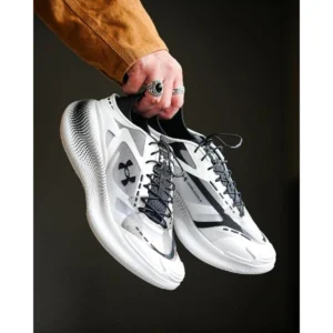 Supreme Under Armour UA Echo Shoes Slips peed Black White For Men (SUP1725) - stayhit.in