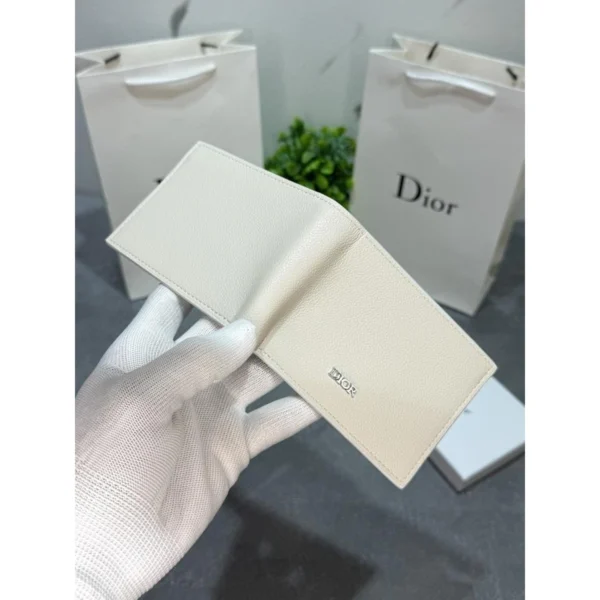 Imported Dior Leather Wallet White For Men Imported Dior Leather Wallet White For Men