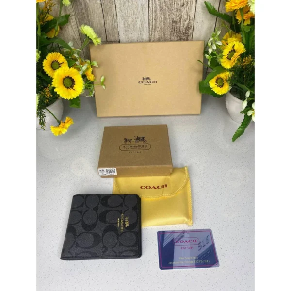 Stylish Coach Wallet With Og Box Card Dust Bag For Men Stylish Coach Wallet With Og Box Card Dust Bag For Men