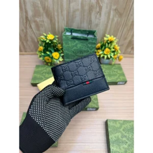 Stylish Gucci GG Wallet Black Leather For Men (BT361) - stayhit.in