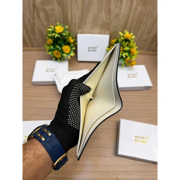 Stylish Mont Blanc Wallet White For Men Stylish Mont Blanc Wallet White For Men